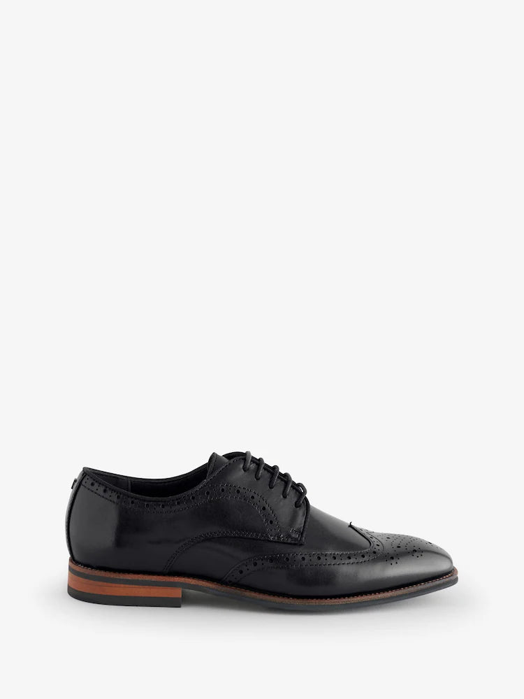 Επίσημα παπούτσια Ted Baker Markuse Brogue Derby: Μαύρα – εναλλακτική όψη
