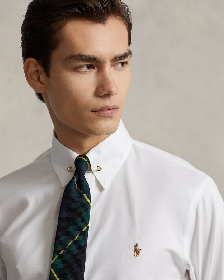 Ralph Lauren Camisa Oxford Hombre Custom Fit: Blanco – vista alternativa