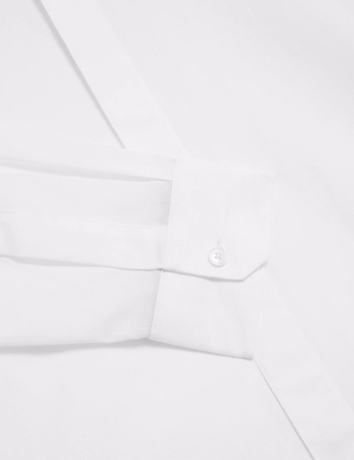 Πουκάμισο Ted Baker Tibor με κανονική εφαρμογή από κομψό τβίλ: Λευκό – εναλλακτική όψη