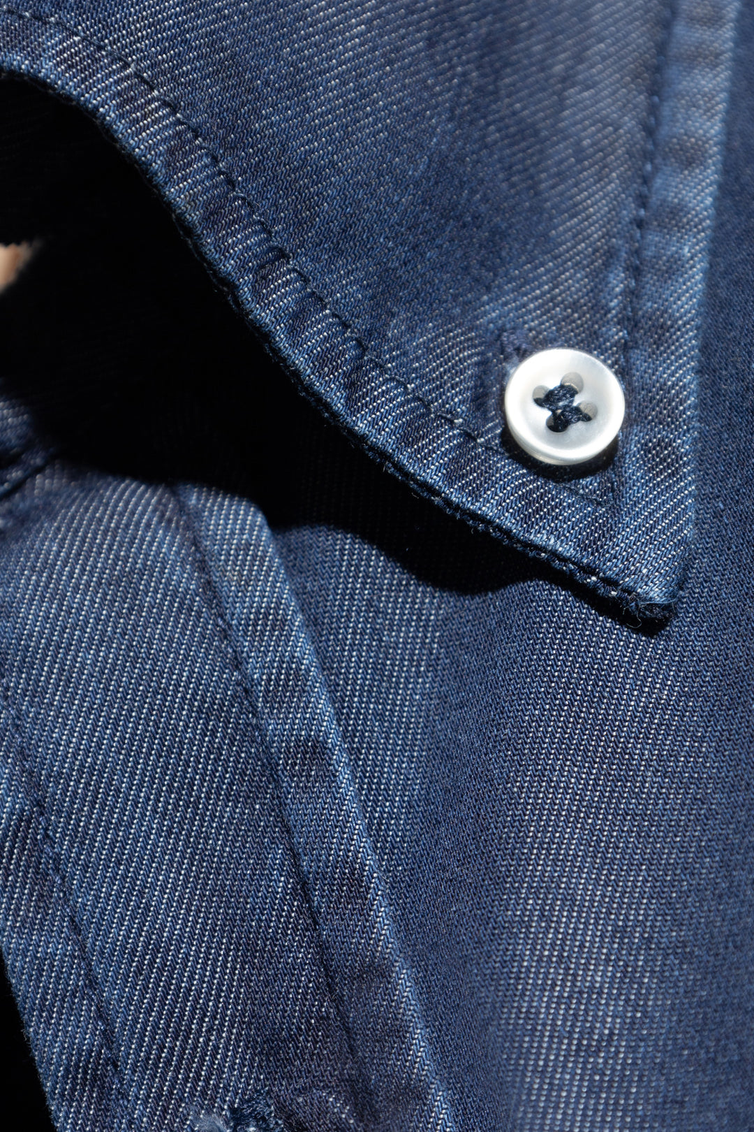 Camicia in denim leggero X-Soft in cotone Giza di Paul &amp; Shark: Blu navy – vista alternativa
