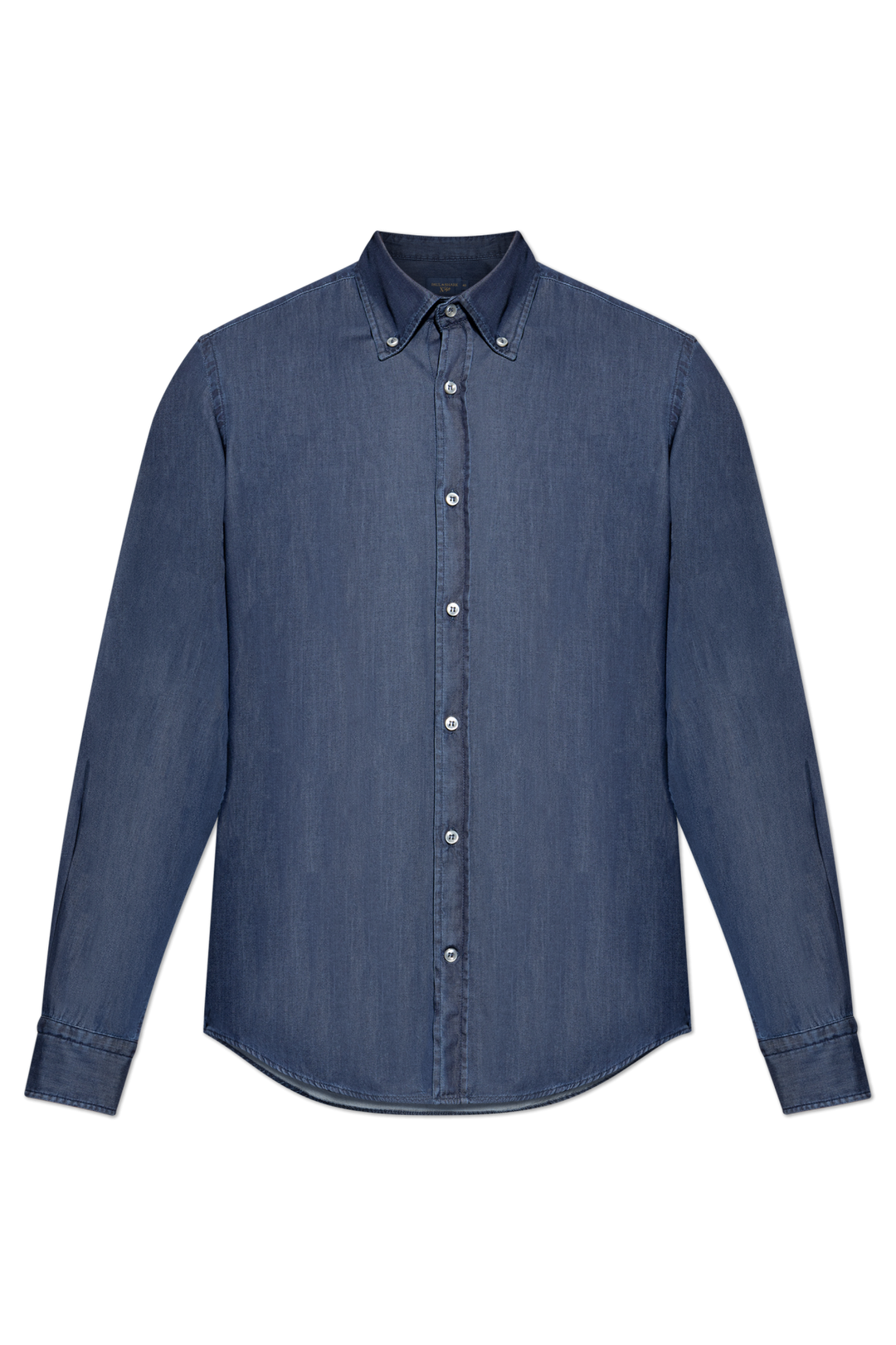 Camicia in denim leggero X-Soft in cotone Giza di Paul &amp; Shark: Blu navy – vista alternativa