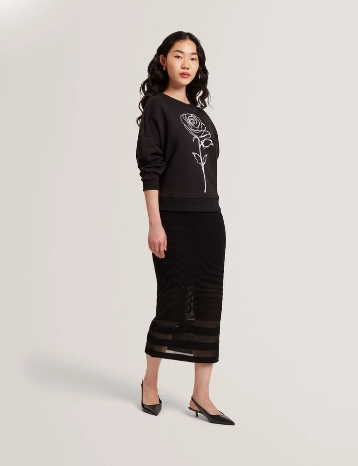 Falda lápiz de punto Cairie de Ted Baker con paneles invisibles – vista alternativa