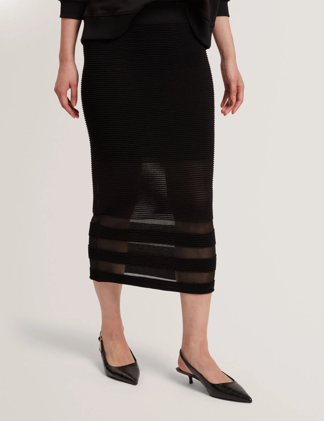 Gonna a tubino in maglia Ted Baker Cairie con inserti invisibili