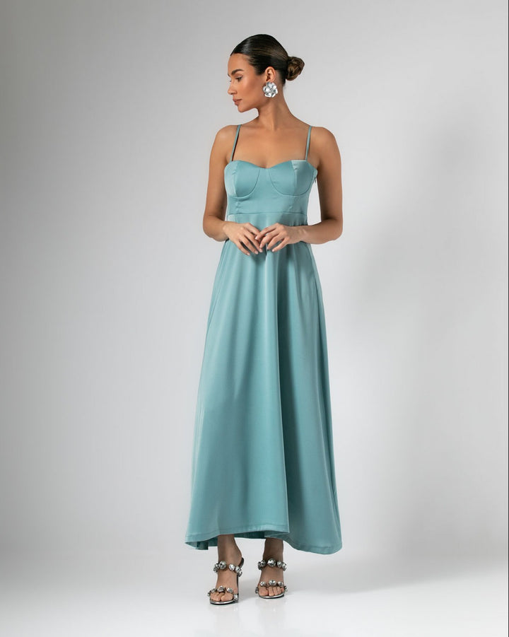 Vestido largo de satén «Never Needy»: Light Mint – vista alternativa