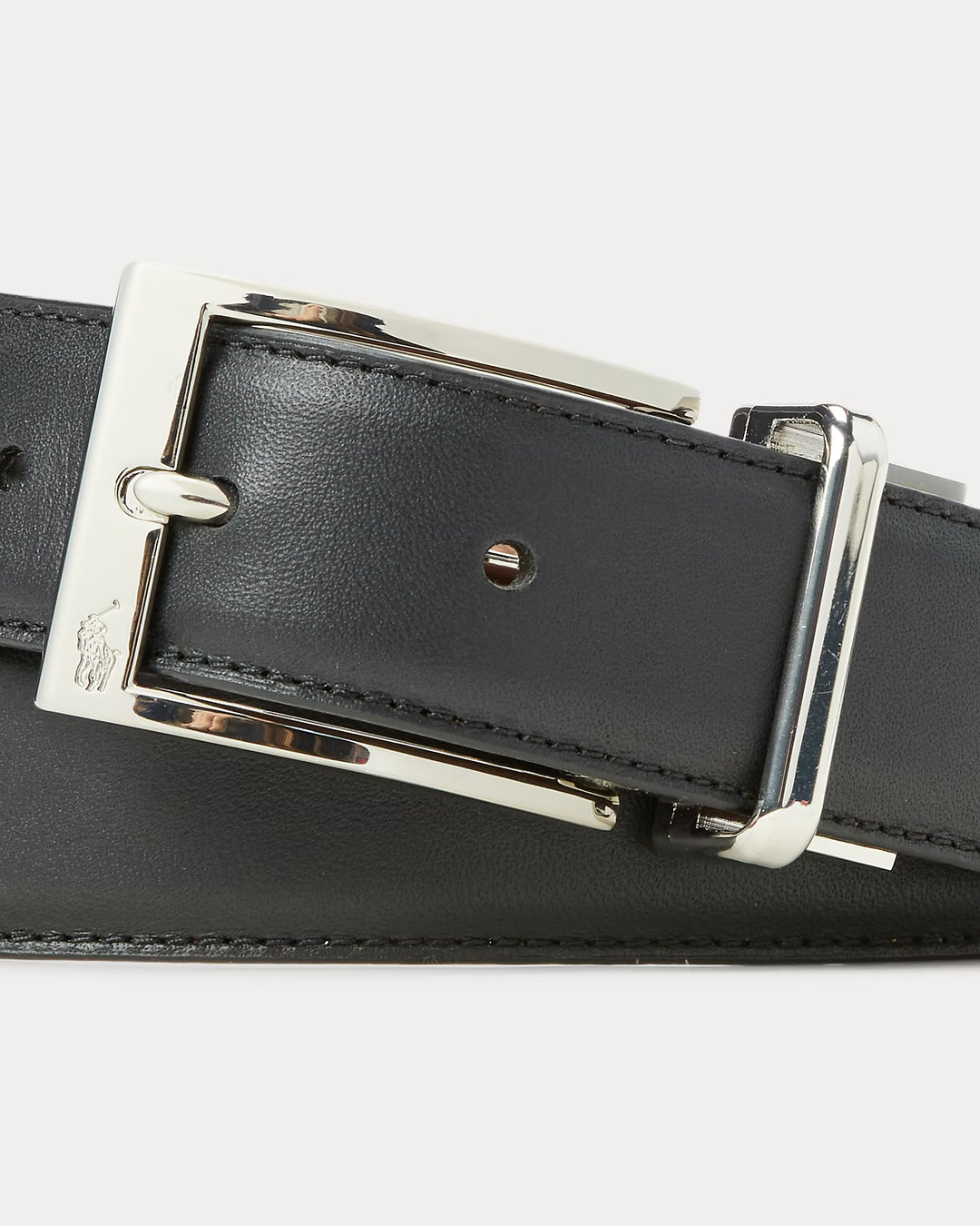 Ceinture de costume réversible en cuir Ralph Lauren: Noir/Marron – autre vue
