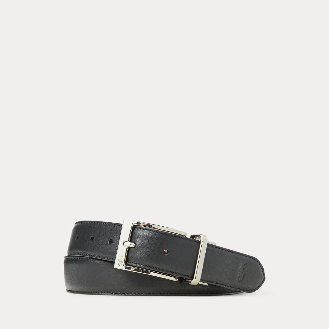 Ceinture de costume réversible en cuir Ralph Lauren: Noir/Marron