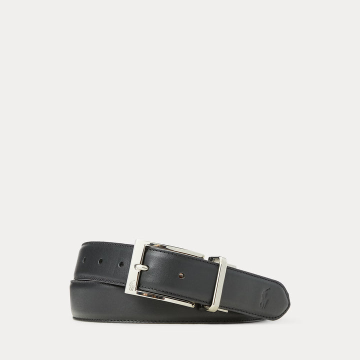 Ceinture de costume réversible en cuir Ralph Lauren: Noir/Marron