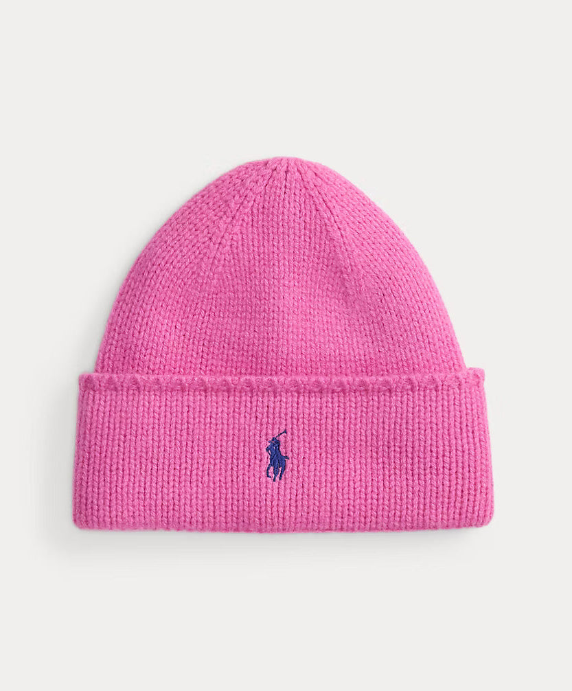 Ralph Lauren Strickmütze aus Wolle: Rosa