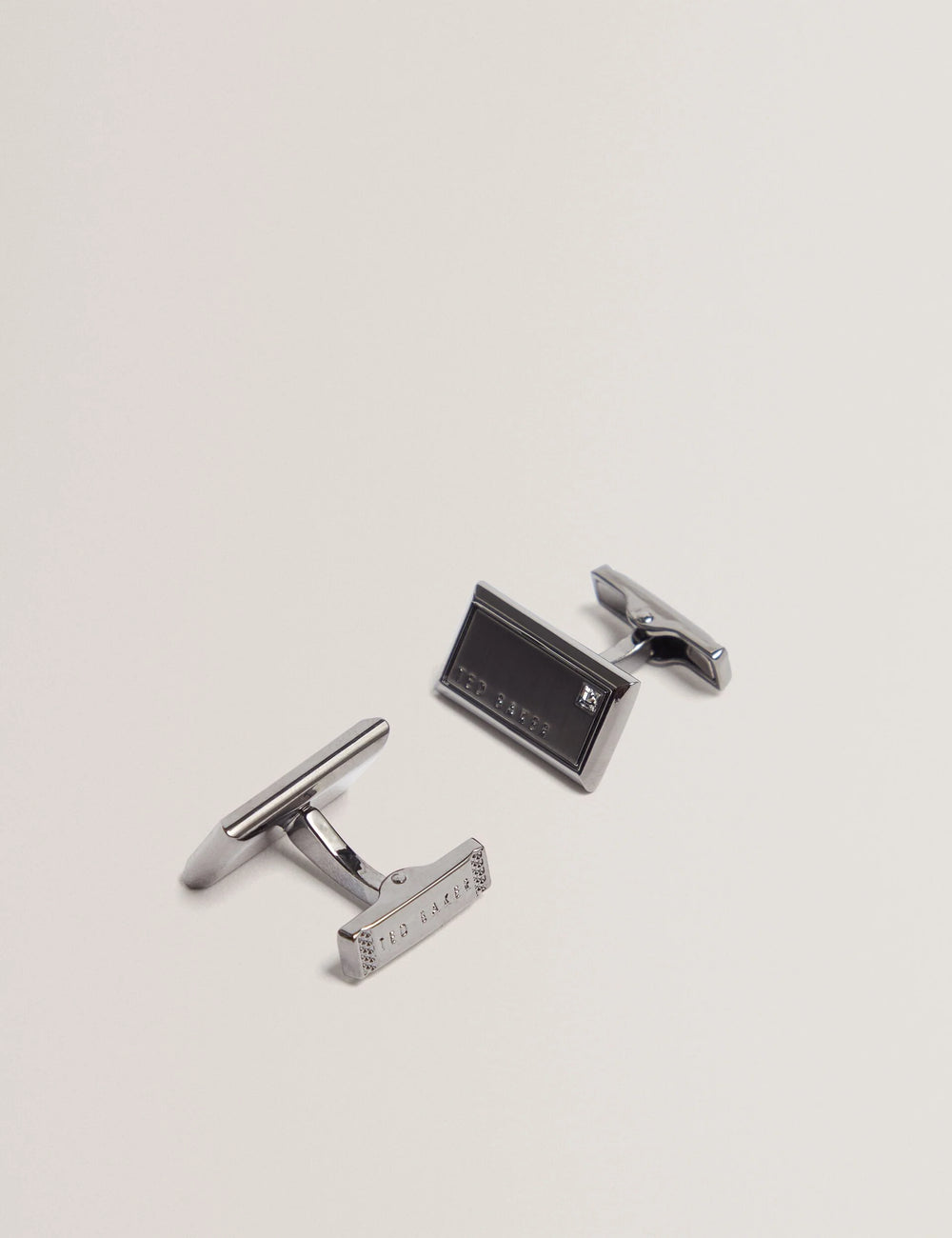 Gemelli Ted Baker Kristol in metallo spazzolato: Gunmetal – vista alternativa