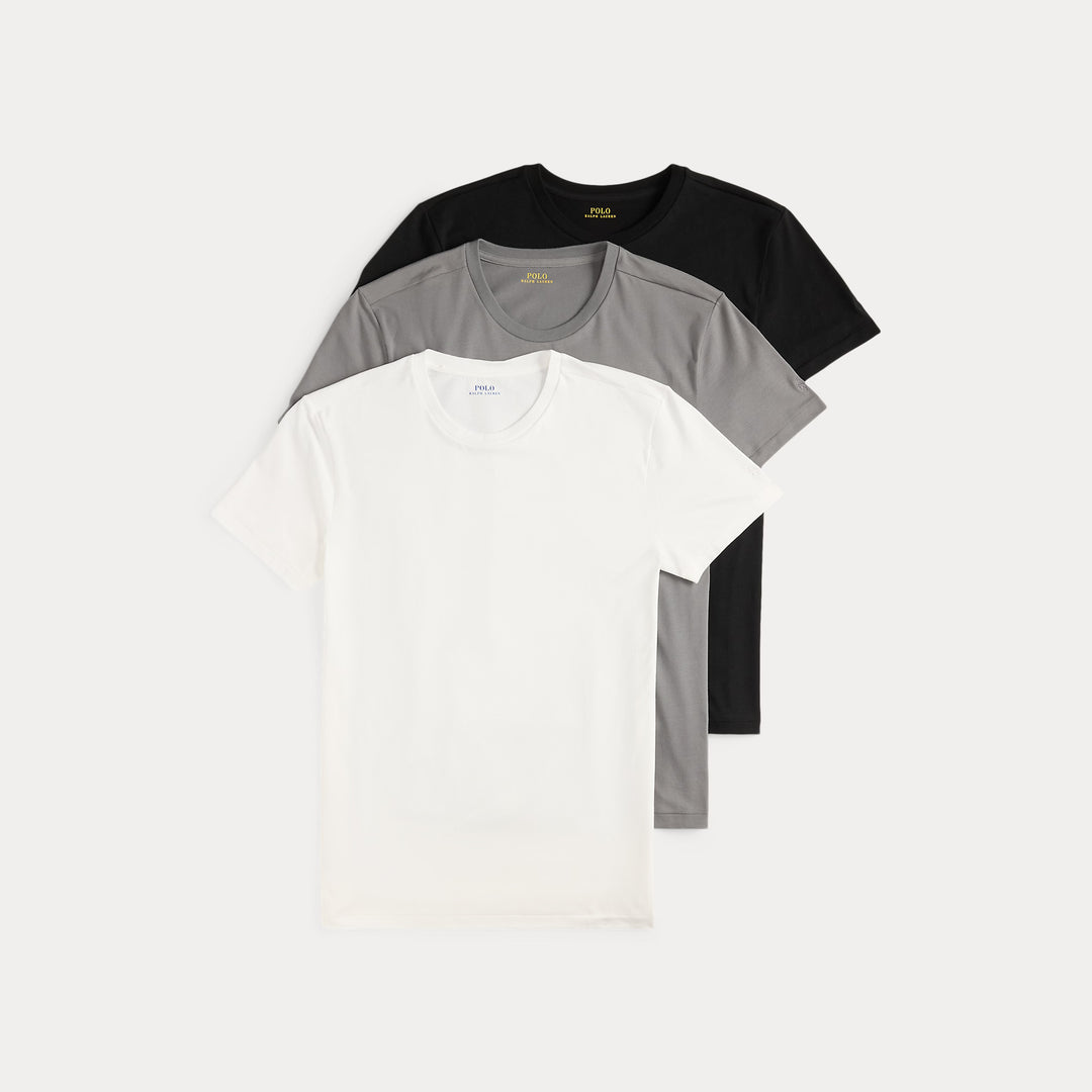 Confezione da 3 magliette intime in cotone: Nero/Bianco/Grigio