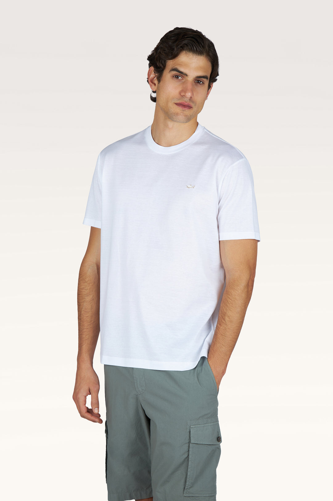 Paul & Shark Double Mercerised Cotton Jersey T-shirt | White