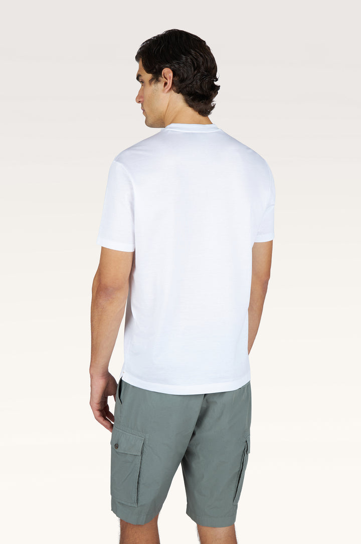 Paul & Shark Double Mercerised Cotton Jersey T-shirt | White