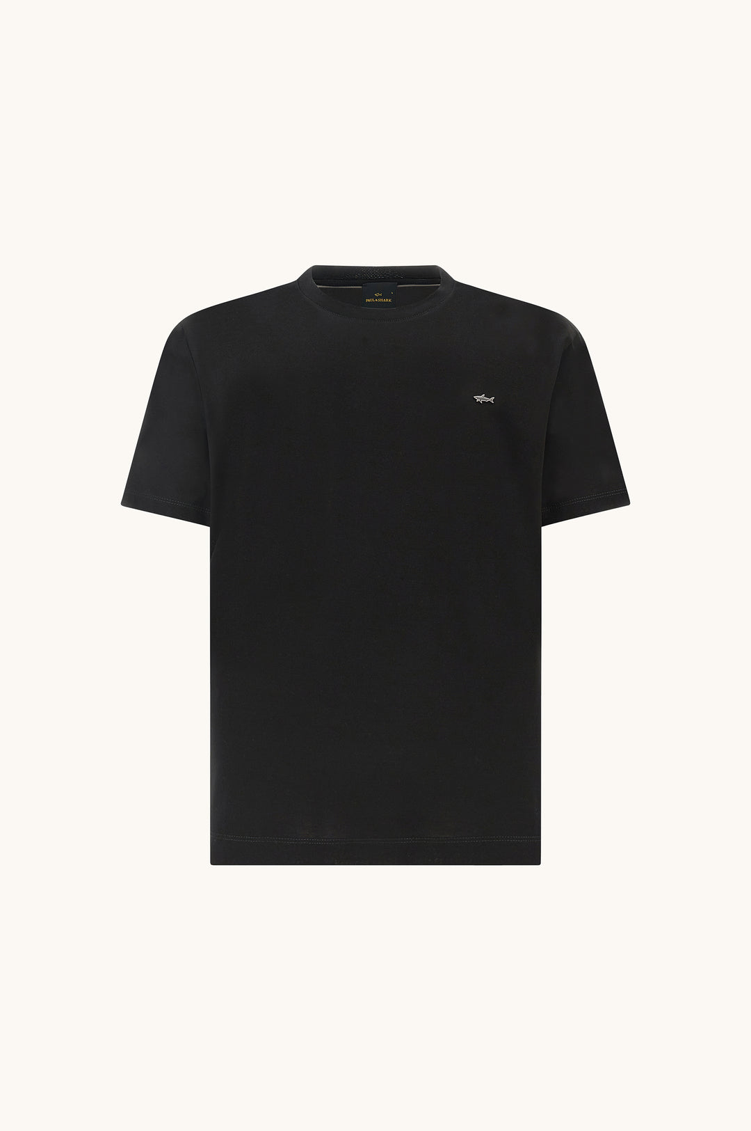 Paul &amp; Shark T-Shirt aus doppelt merzerisiertem Baumwolljersey | Schwarz