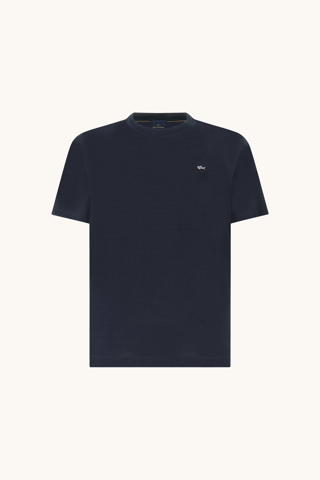 T-shirt en jersey de coton doublement mercerisé Paul &amp; Shark | Bleu marine