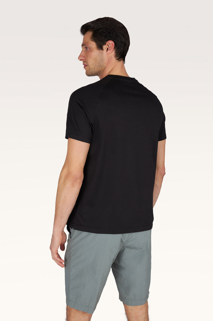 Paul &amp; Shark Leichtes T-Shirt aus Baumwolljersey | Schwarz