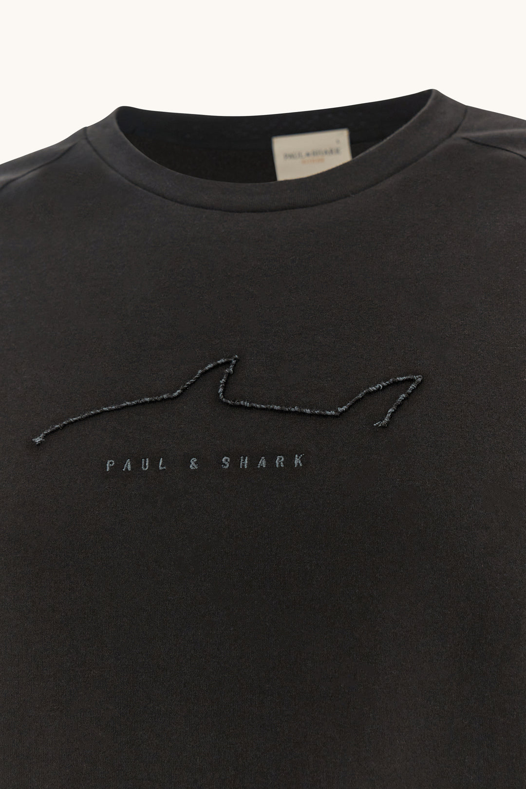 Paul &amp; Shark Leichtes T-Shirt aus Baumwolljersey | Schwarz