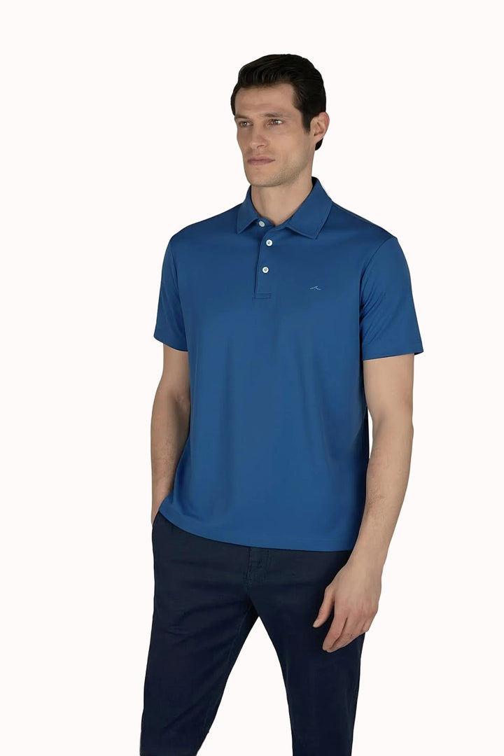 Paul &amp; Shark Seaqual Polyester Golf Polo | Kobaltblau