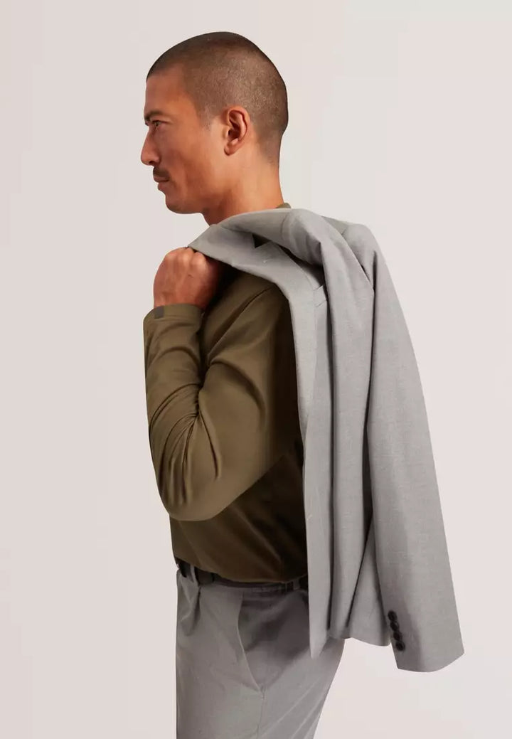Κοστούμι Ted Baker Saisonj με Slim Γραμμή από: Ανοιχτό γκρι – εναλλακτική όψη