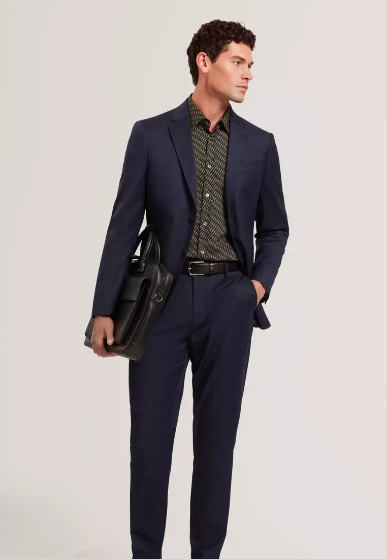 Κοστούμι Ted Baker Saisonj με Slim Γραμμή από: Μπλε ναυτικό – εναλλακτική όψη