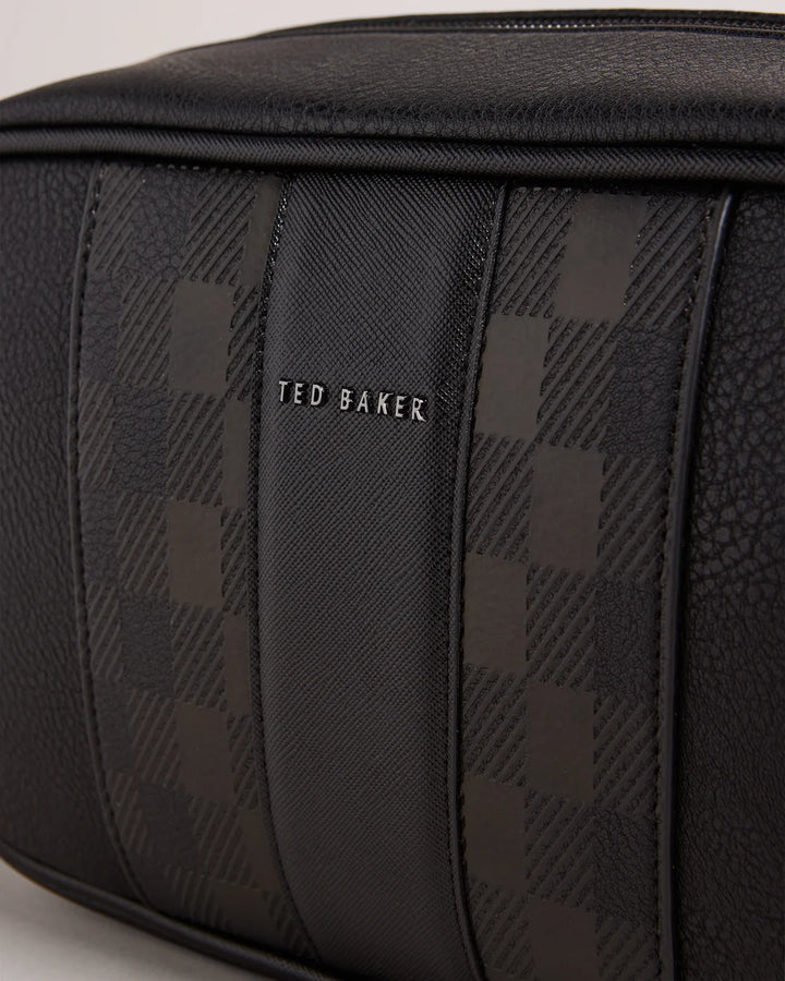 Ted Baker Waydee House Check Pu Washbag | Black