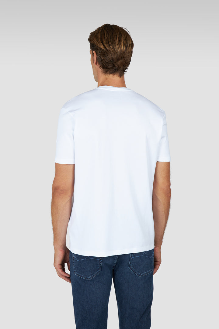 Paul &amp; Shark T-Shirt aus Supima®-Baumwolljersey mit gestickter Flosse – alternative Ansicht
