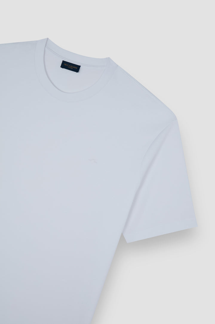 Paul &amp; Shark T-Shirt aus Supima®-Baumwolljersey mit gestickter Flosse – alternative Ansicht