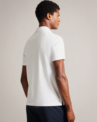 Ted Baker Zeiter Short Sleeve Slim Soft Touch Polo | White