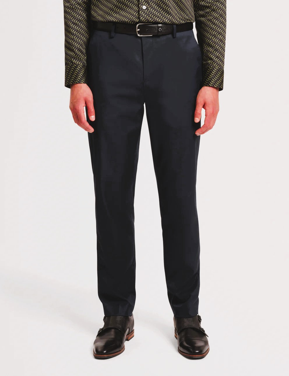 Παντελόνι Ted Baker Saisont Slim από μείγμα μαλλιού με ελαστικότητα