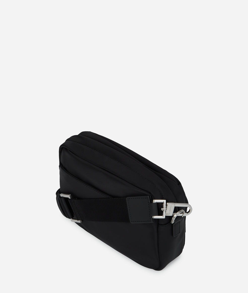 Karl Lagerfeld men's Nylon Crossbody Bag in Black – alternate view