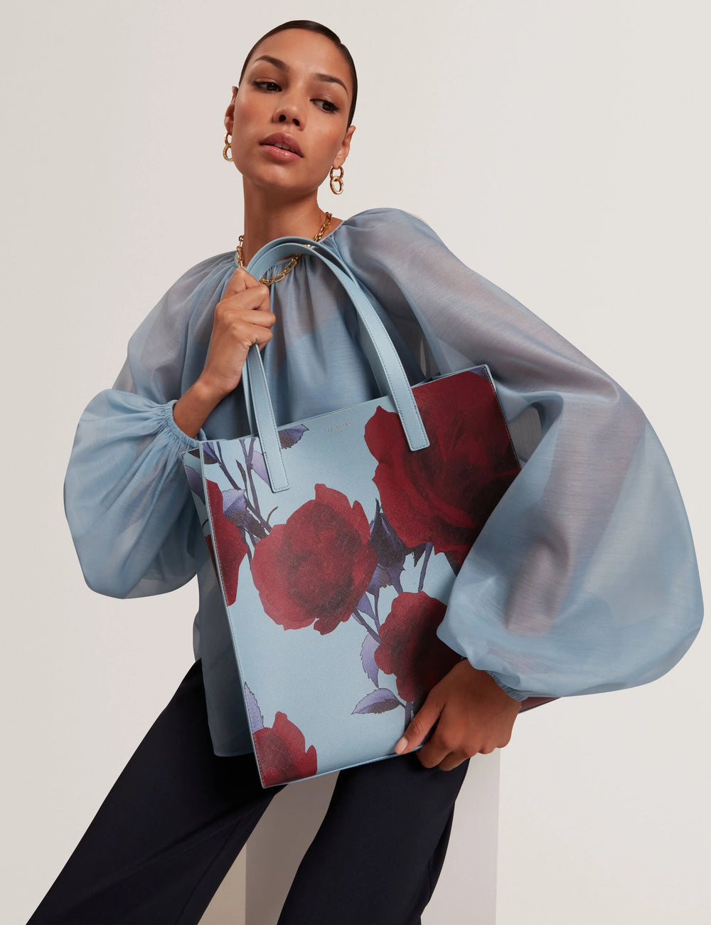 Μεγάλη τσάντα Τσάντα Icon της Ted Baker με: Μπλε μεσαίου τόνου – εναλλακτική όψη