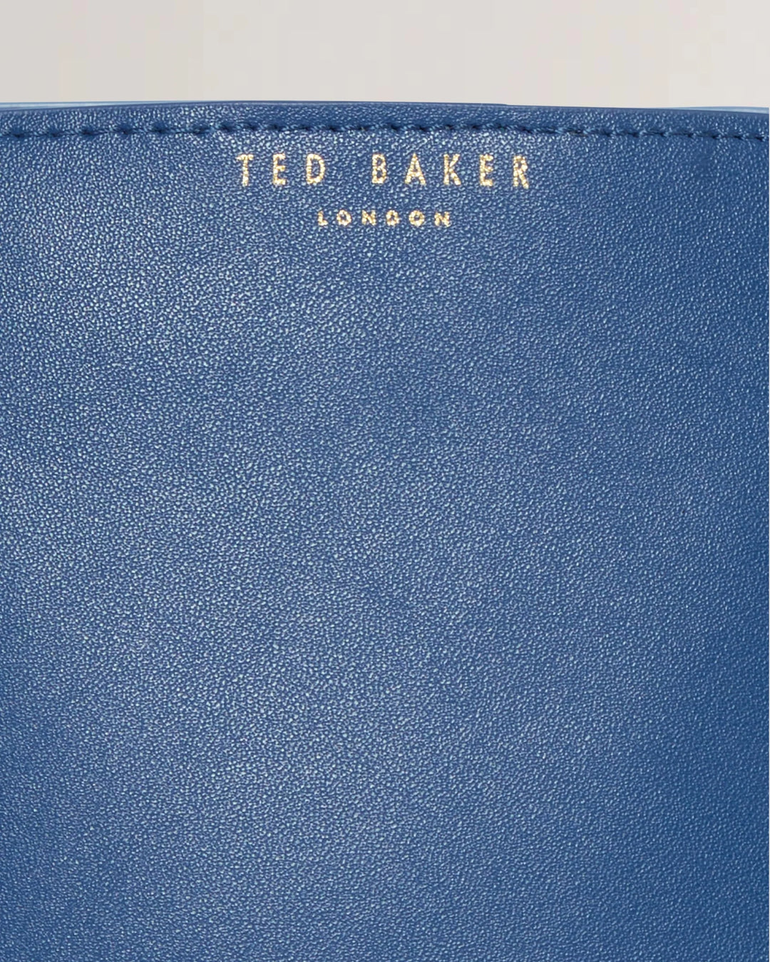 Ted Baker Wynola 编织手柄撞色小包，蓝色 – 其他角度