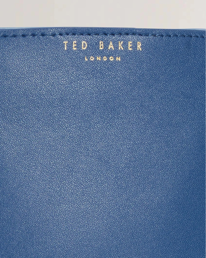 Ted Baker Wynola 编织手柄撞色小包，蓝色 – 其他角度