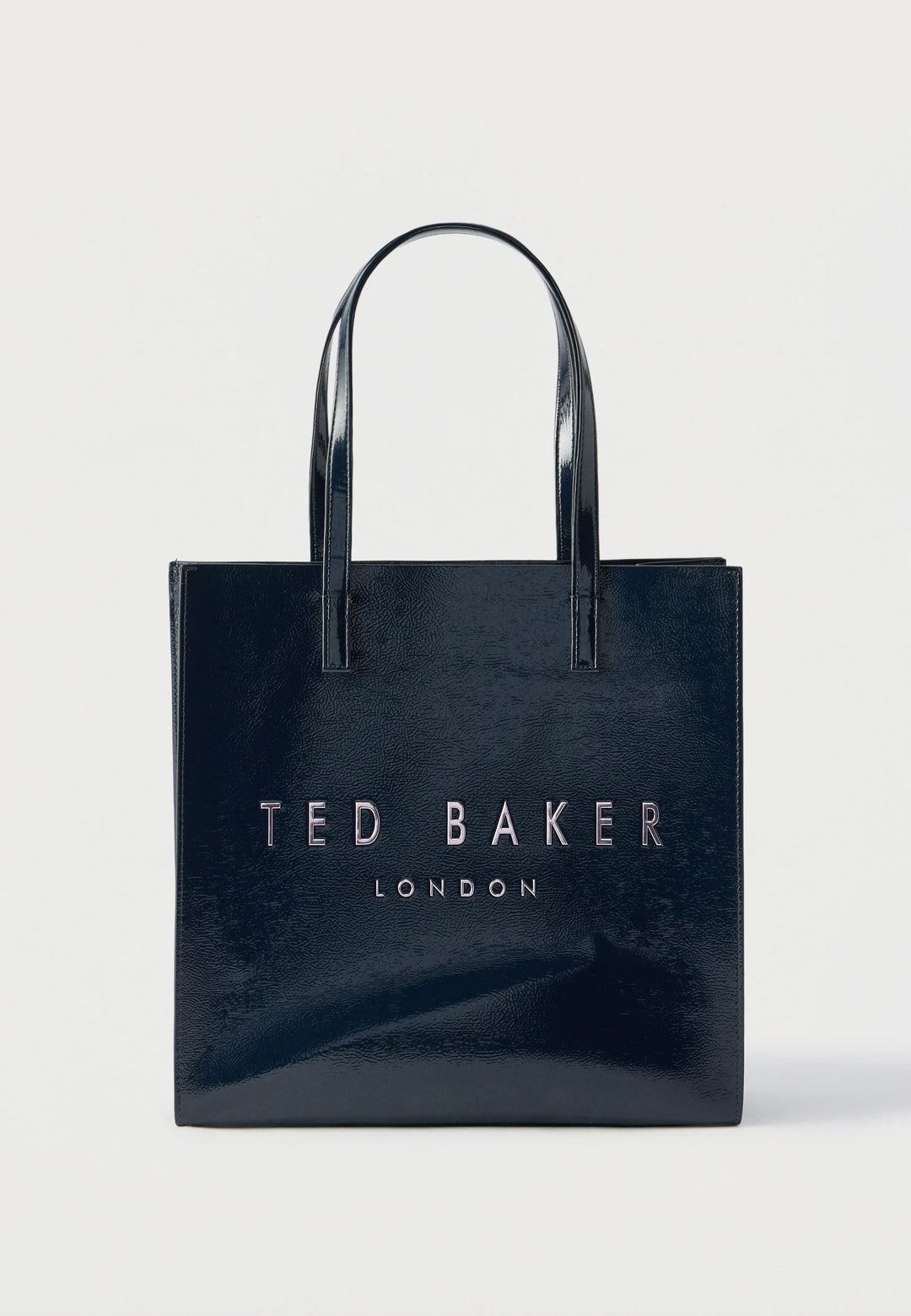 Ted Baker Camryyn Große Icon-Tasche mit Crinkle-Effekt: Marineblau