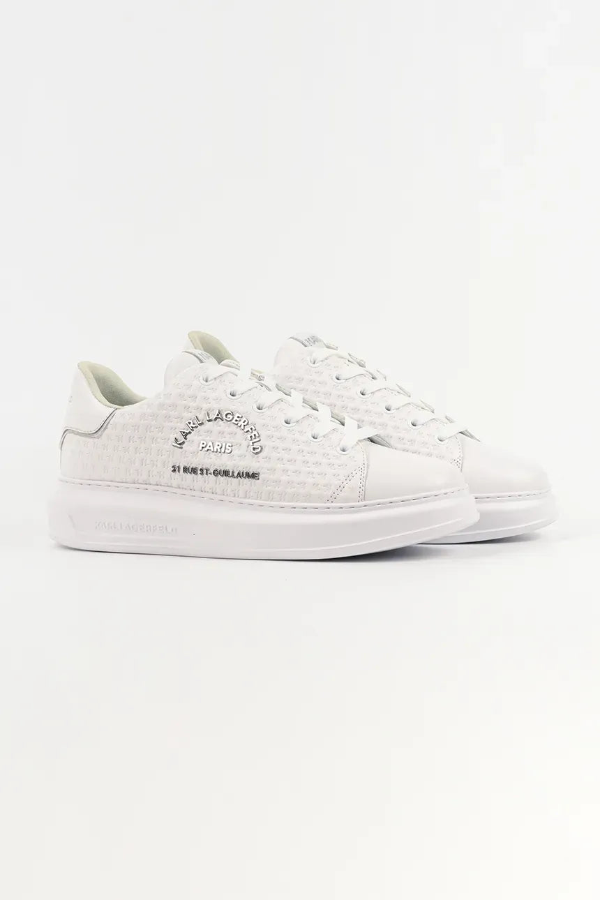 Scarpe Sportive da uomo Karl Lagerfeld Kapri Microgram: Bianco – vista alternativa