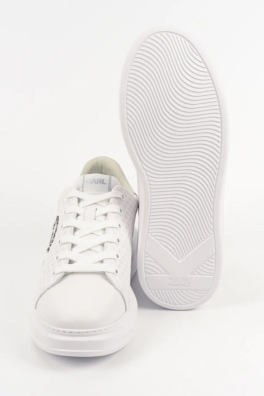 Scarpe Sportive da uomo Karl Lagerfeld Kapri Microgram: Bianco – vista alternativa