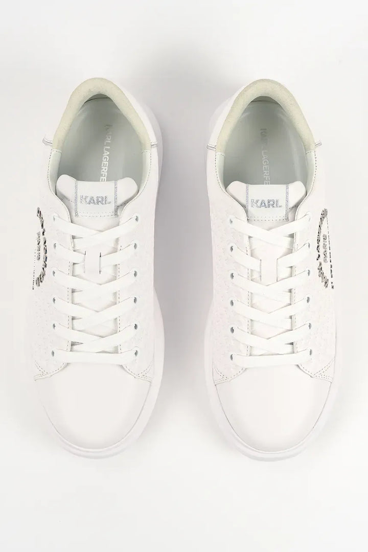 Scarpe Sportive da uomo Karl Lagerfeld Kapri Microgram: Bianco – vista alternativa
