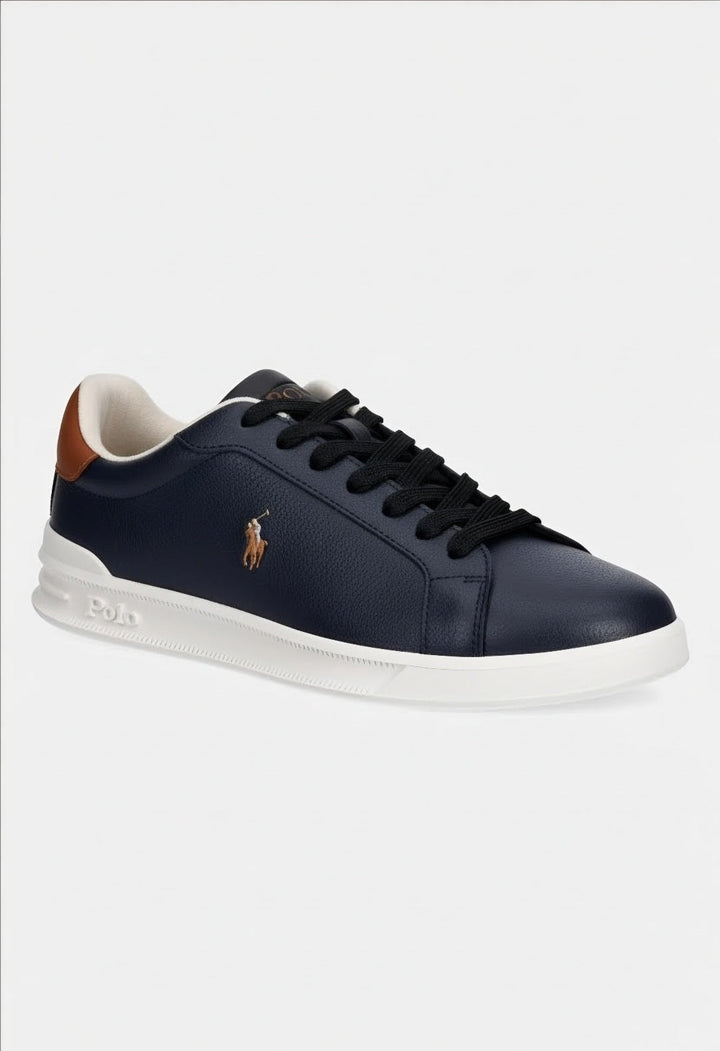 Ανδρικά δερμάτινα παπούτσια Ralph Lauren Αθλητικά: Μπλε ναυτικό – εναλλακτική όψη