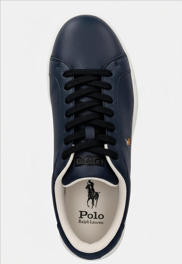 Ανδρικά δερμάτινα παπούτσια Ralph Lauren Αθλητικά: Μπλε ναυτικό – εναλλακτική όψη
