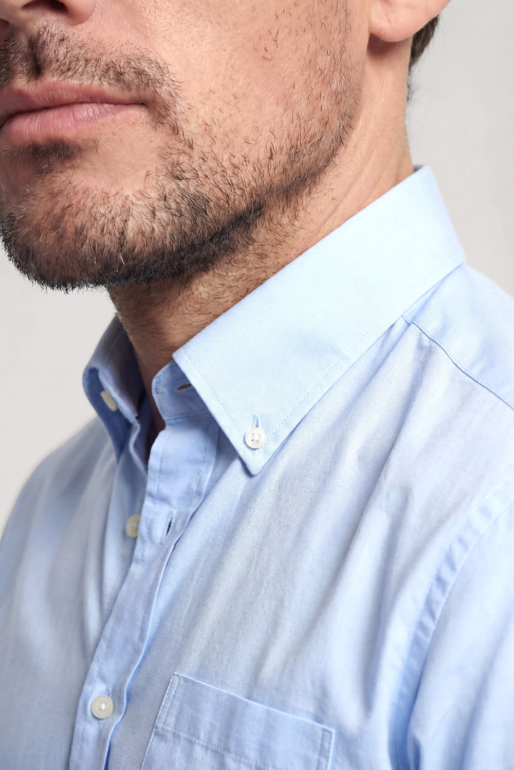 Paul & Shark Sommer-Oxfordhemd aus Baumwolle in Regular-Fit: Hellblau – alternative Ansicht