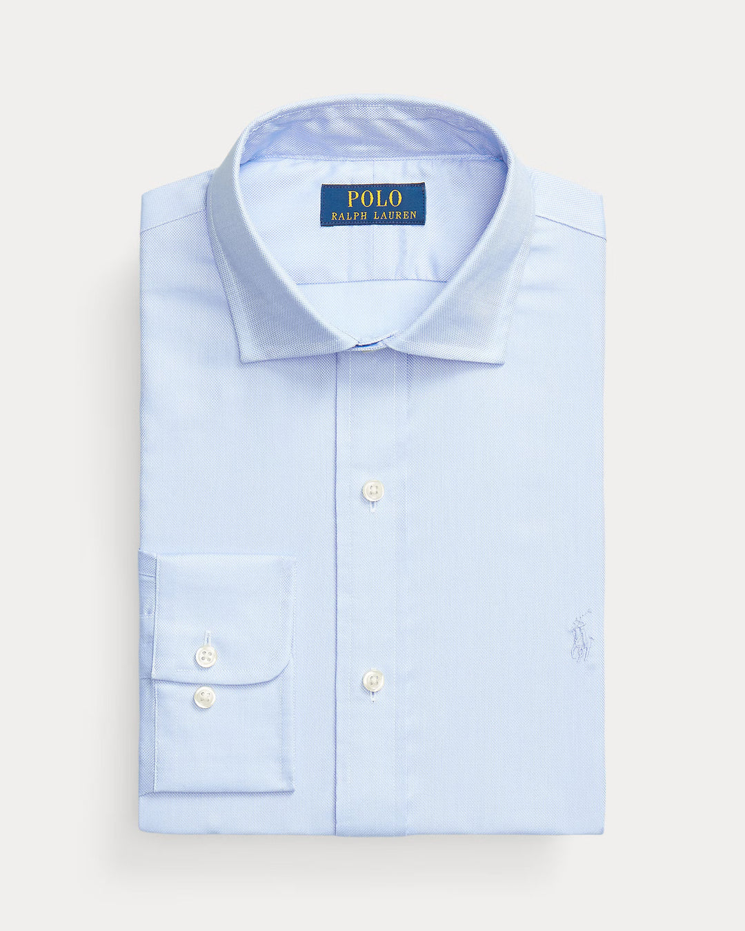 Camisa con textura Ralph Lauren Custom Fit: Azul – imagen lifestyle