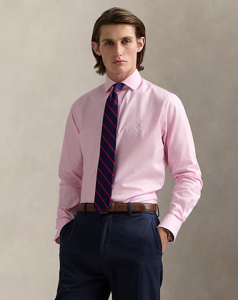 Chemise texturée Ralph Lauren Custom Fit: Rose