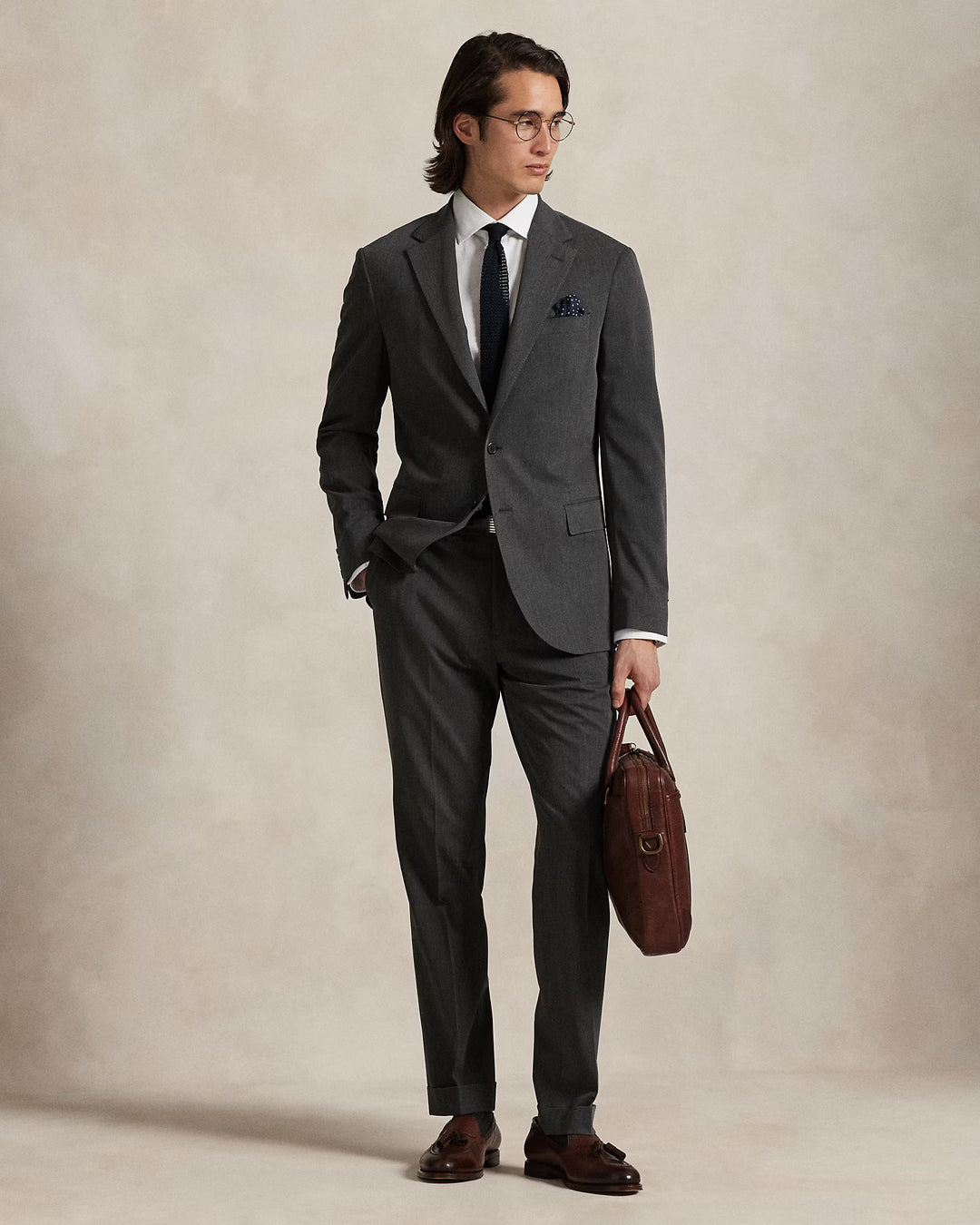 Camisa con textura Ralph Lauren Custom Fit: Blanca – vista alternativa