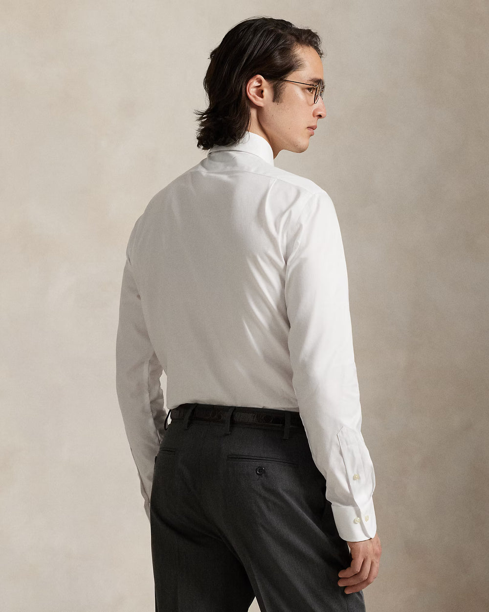 Chemise texturée Ralph Lauren Custom Fit: Blanche – autre vue