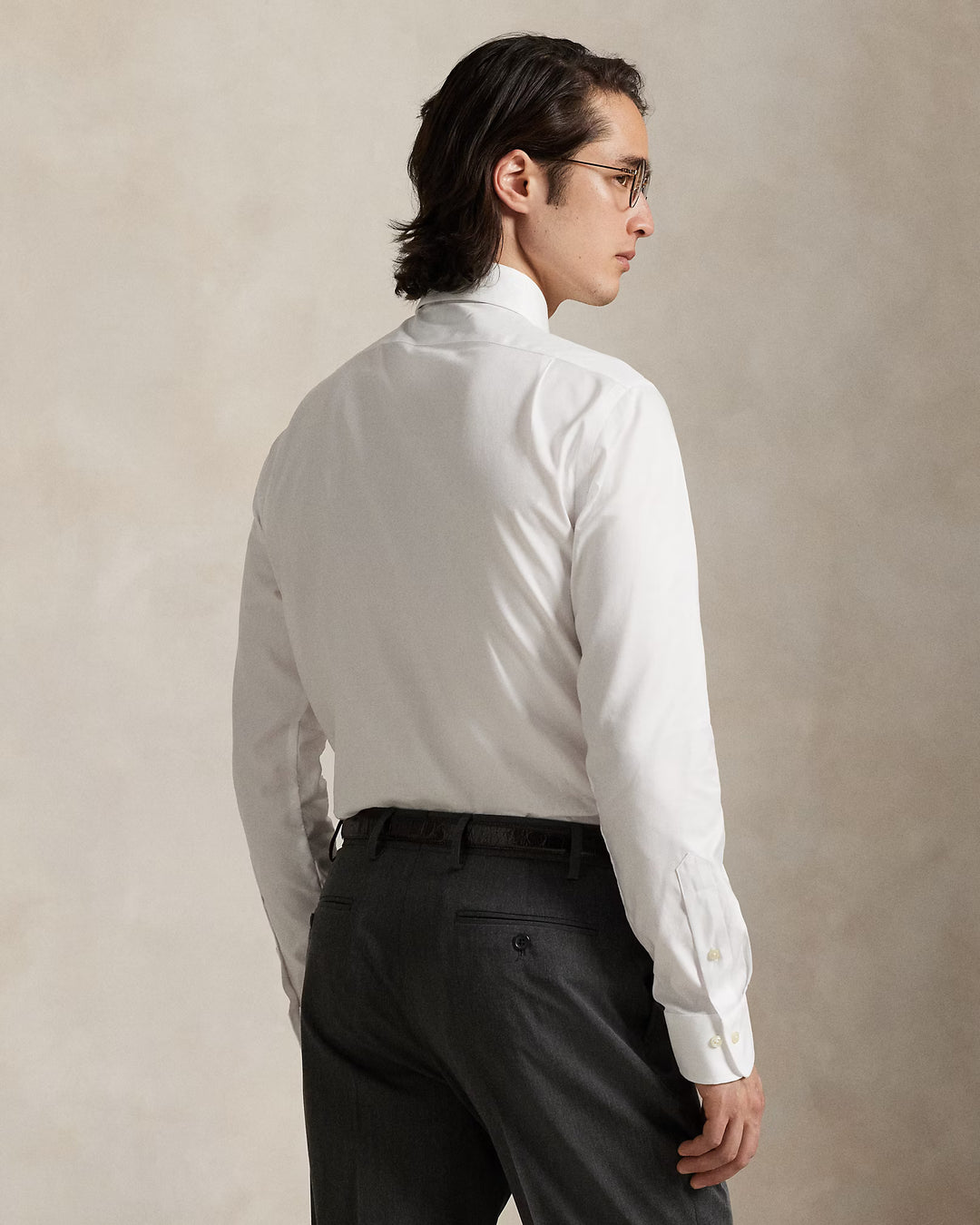 Camisa con textura Ralph Lauren Custom Fit: Blanca – vista alternativa