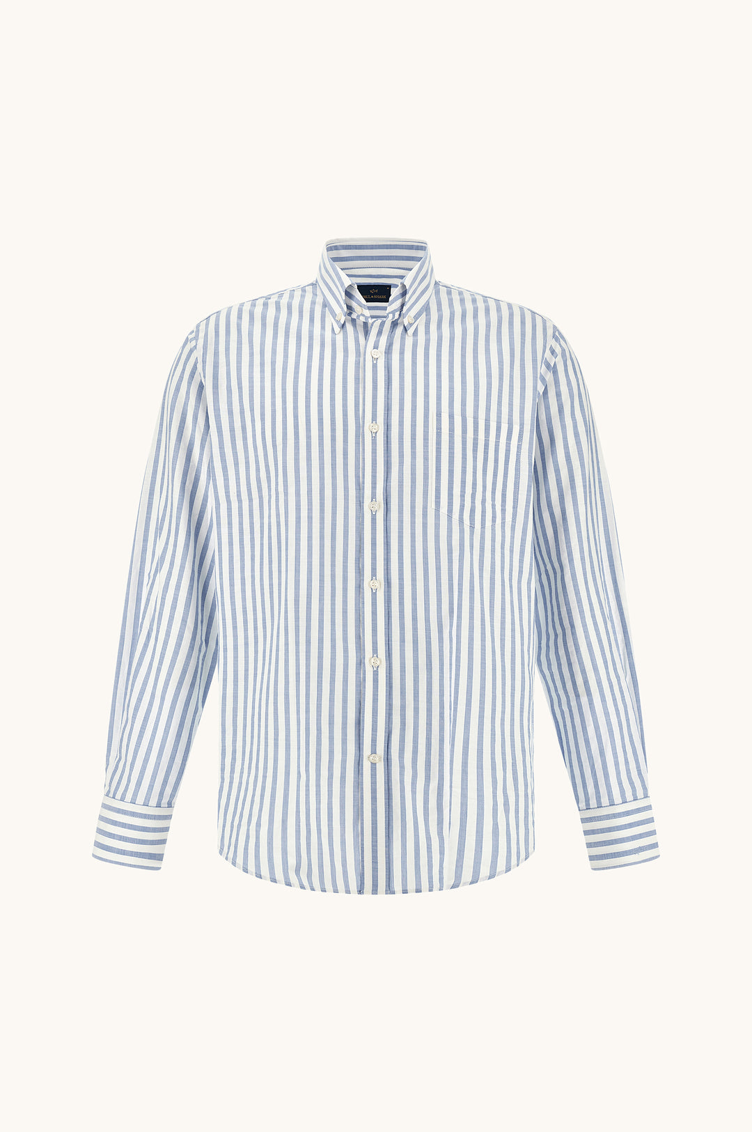 Paul &amp; Shark Soffio Oxford-Hemd aus Baumwolle mit: Blau/Weiß – alternative Ansicht
