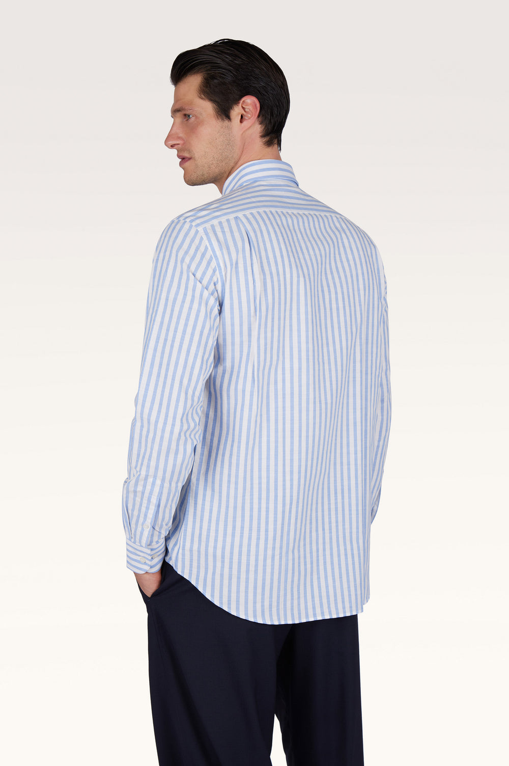 Paul & Shark Soffio Oxford-Hemd aus Baumwolle mit: Blau/Weiß – alternative Ansicht