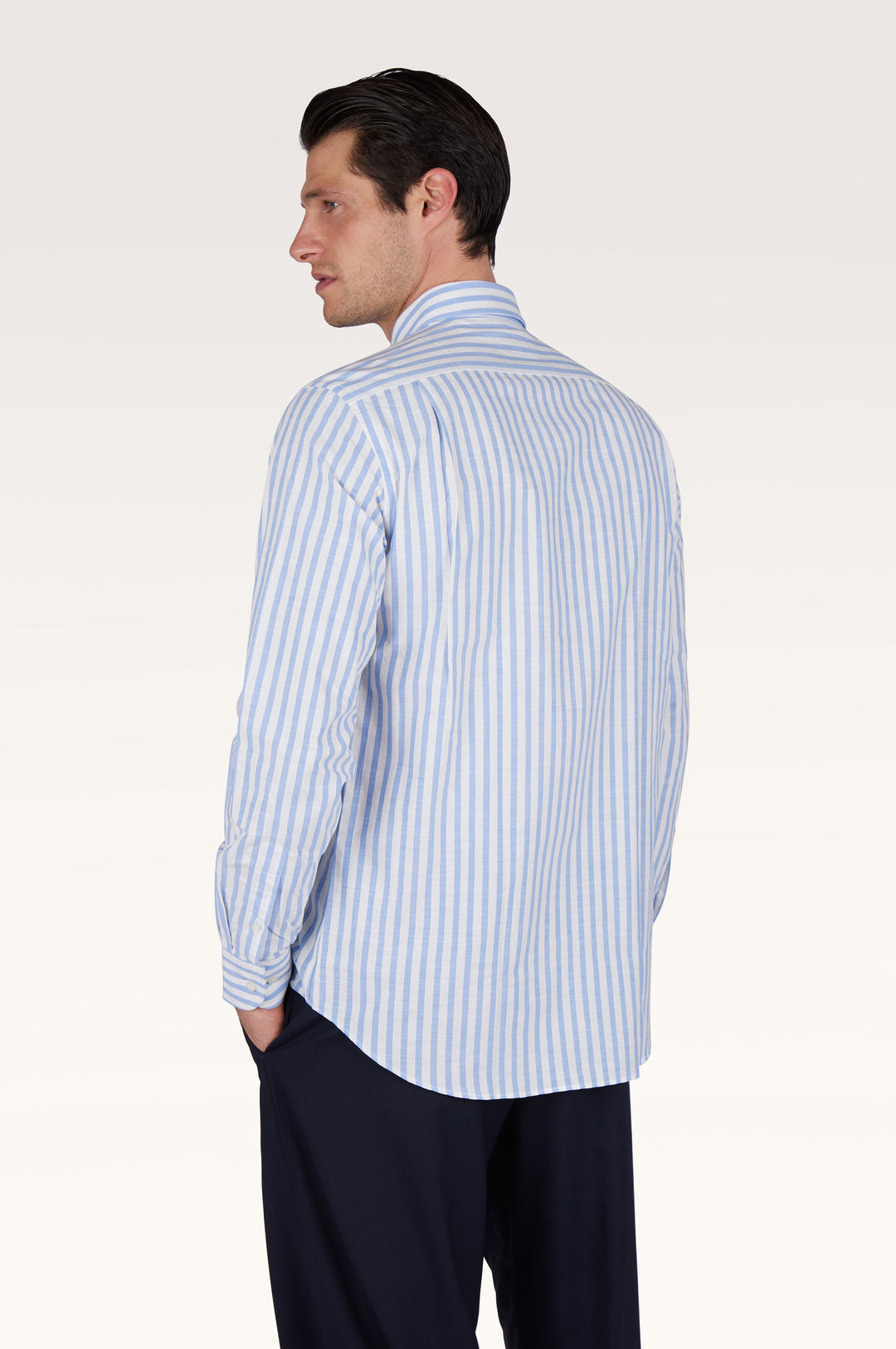 Paul &amp; Shark Soffio Oxford-Hemd aus Baumwolle mit: Blau/Weiß – alternative Ansicht
