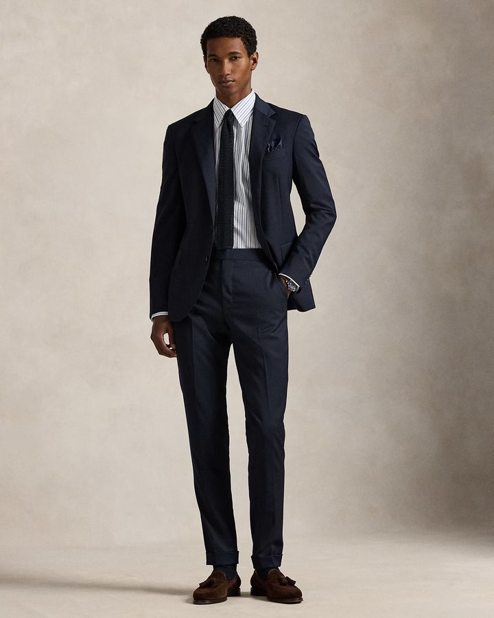 Ralph Lauren gestreiftes Pinpoint-Oxfordhemd: Weiß/Blau/Mehrfarbig – alternative Ansicht