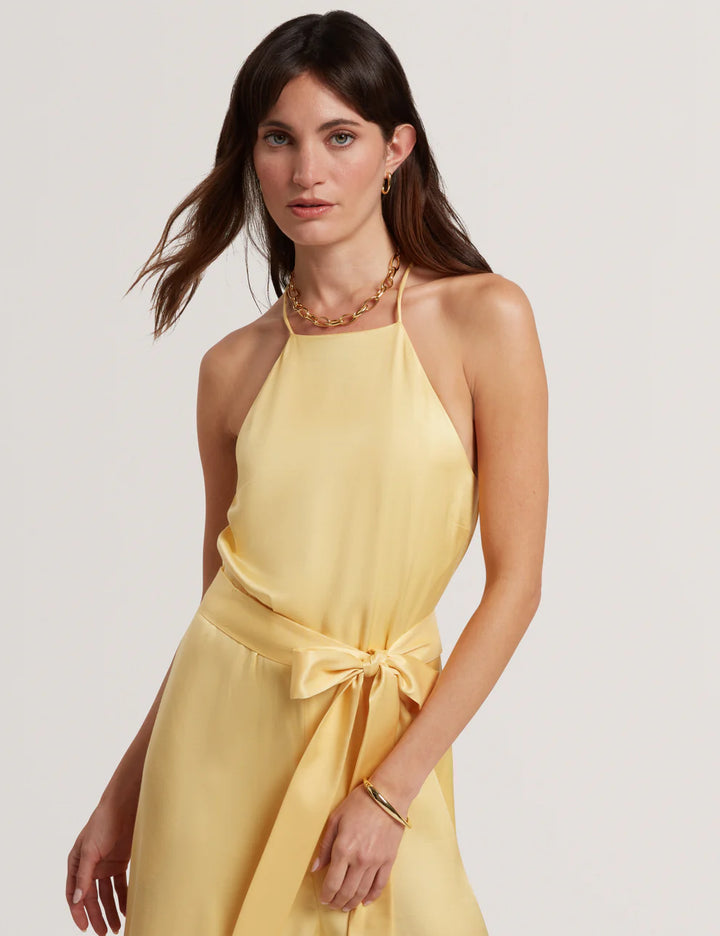 Combinaison à dos nu et ceinture Ted Baker Innzia: Jaune – autre vue