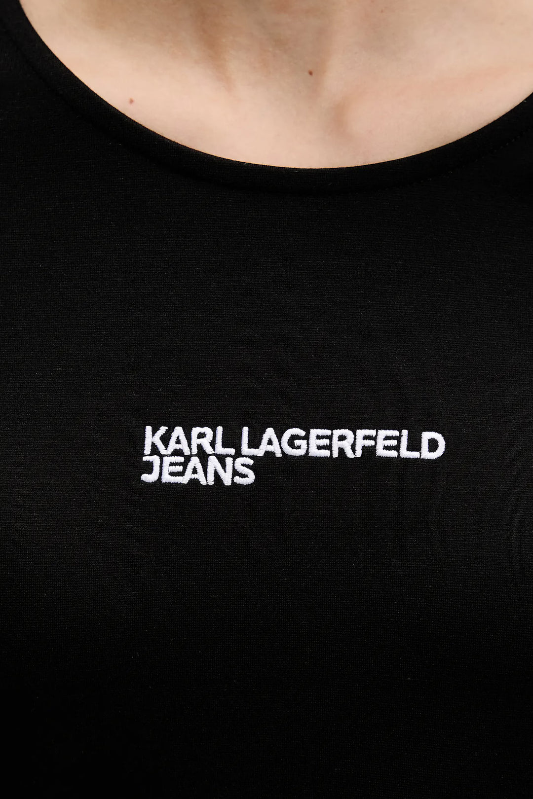 Robe en jersey Karl Lagerfeld: Noir – autre vue